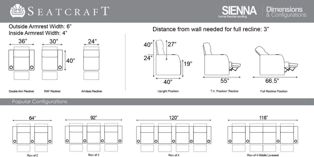 Sienna w/ Leather Gel and Power Recline