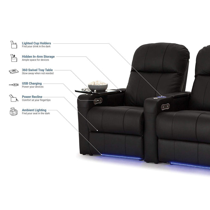 Venetian w/ Leather and Power Recline