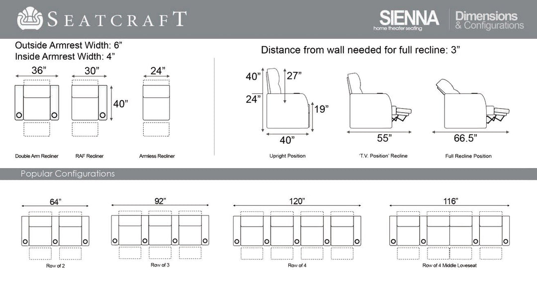 Sienna w/ Leather Gel and Power Recline
