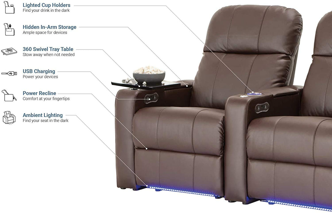 Venetian w/ Leather and Power Recline
