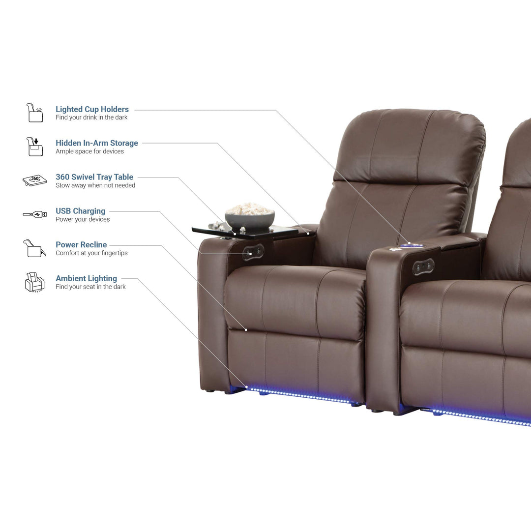 Venetian w/ Leather and Power Recline