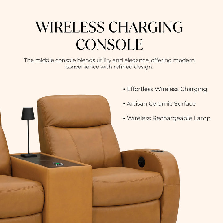 Rialto w/ Straight Console and Power Recline