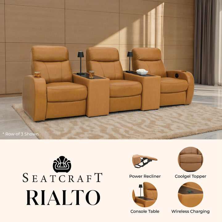 Rialto w/ Straight Console and Power Recline