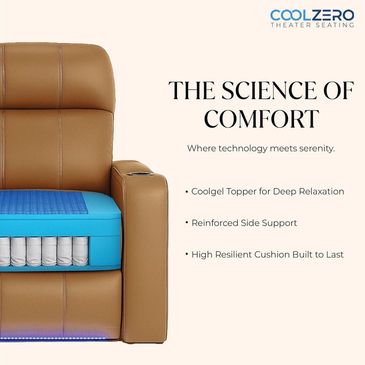 Rialto w/ Straight Console and Power Recline