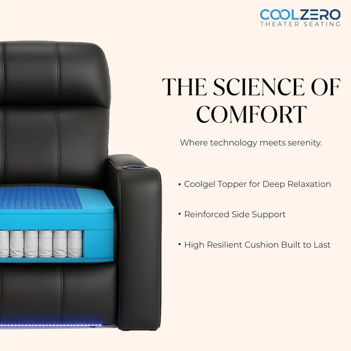 Rialto w/ Straight Console and Power Recline