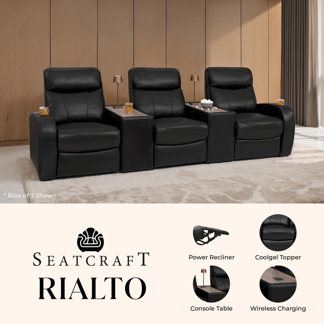 Rialto w/ Straight Console and Power Recline