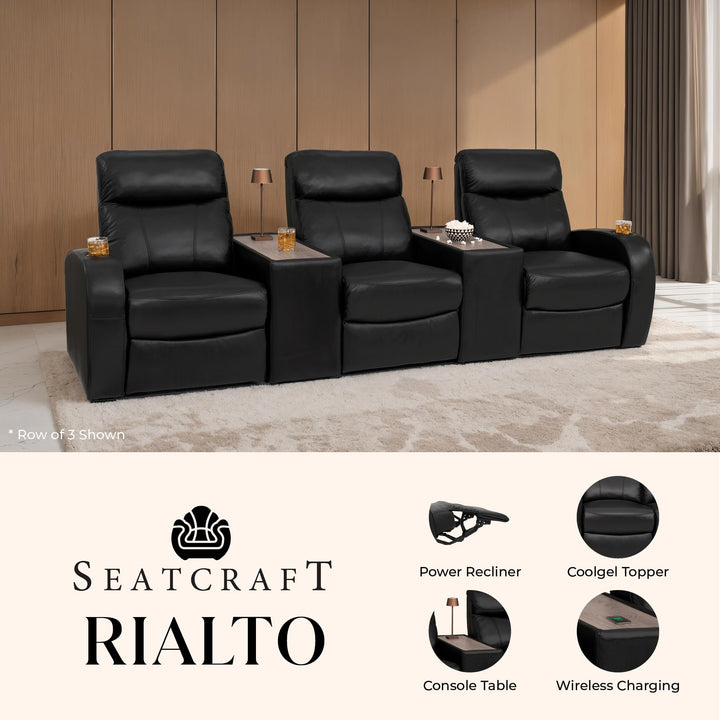 Rialto w/ Straight Console and Power Recline