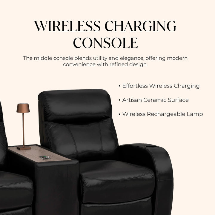 Rialto w/ Straight Console and Power Recline