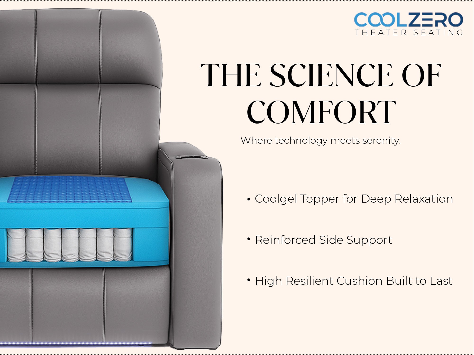 Gray / Single Recliner / Single - Mobile Image 3