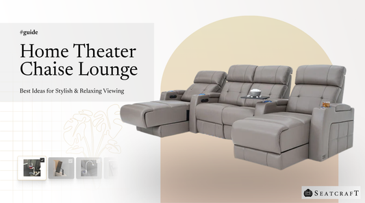 luxury home theater chaise lounge with recliner