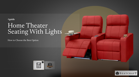 home theater seating with lights