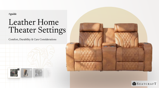 leather home theater settings