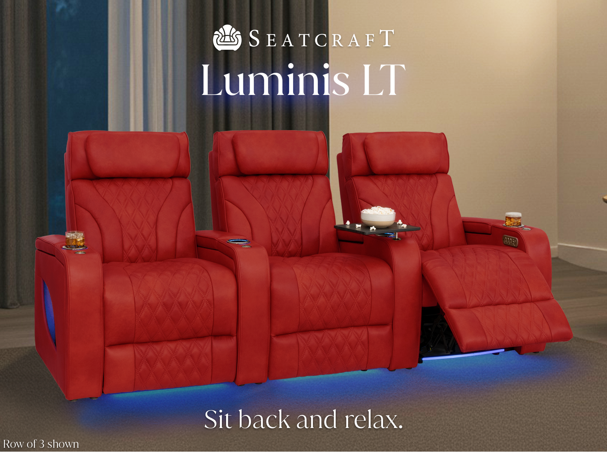 Red / Single Recliner / Single - Mobile Image 1