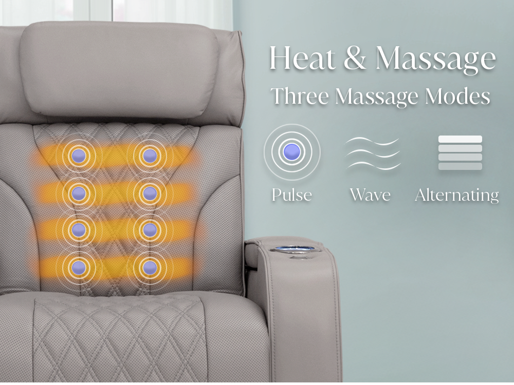 Gray / Single Recliner / Single - Mobile Image 3