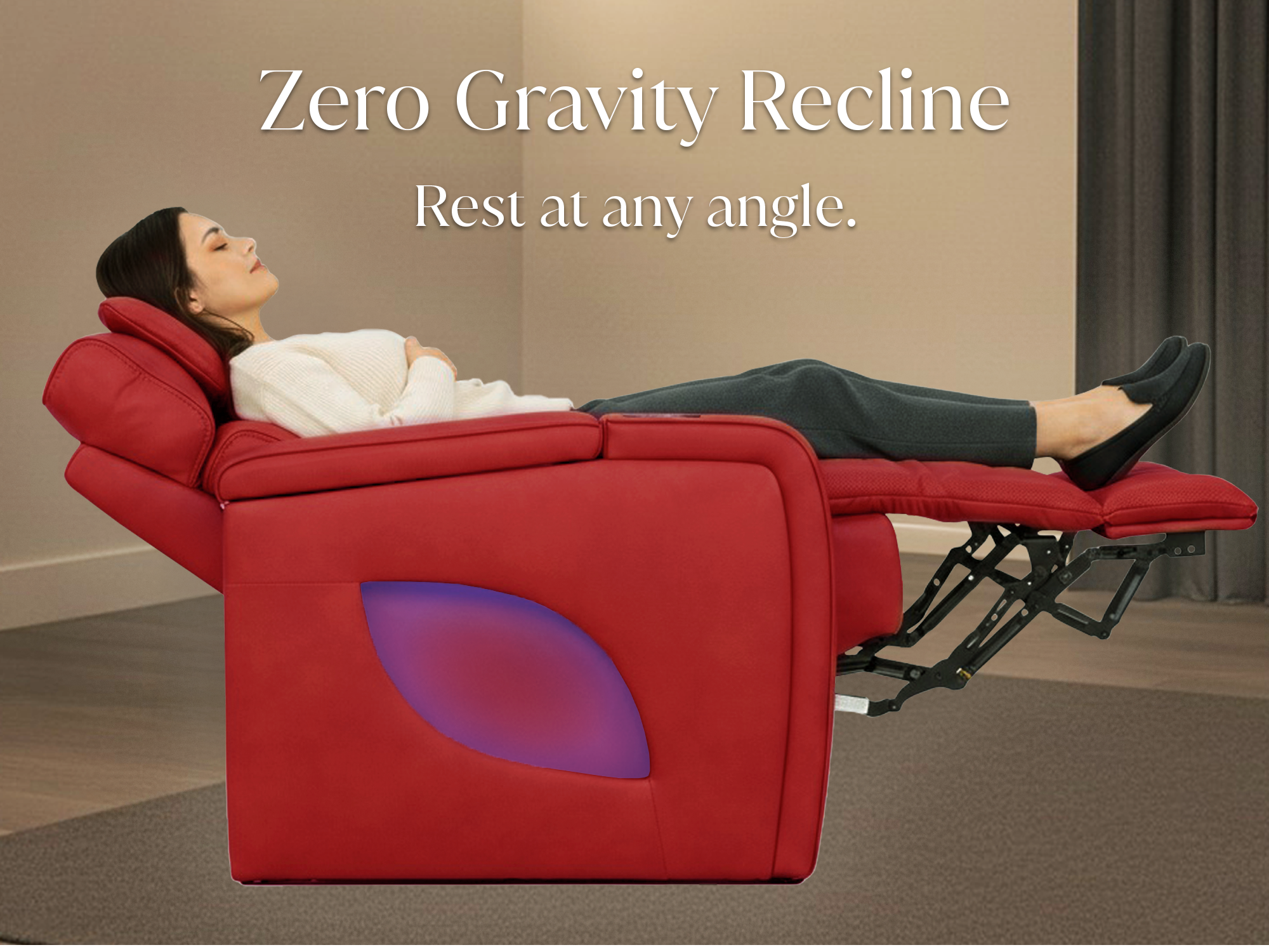 Red / Single Recliner / Single - Mobile Image 4