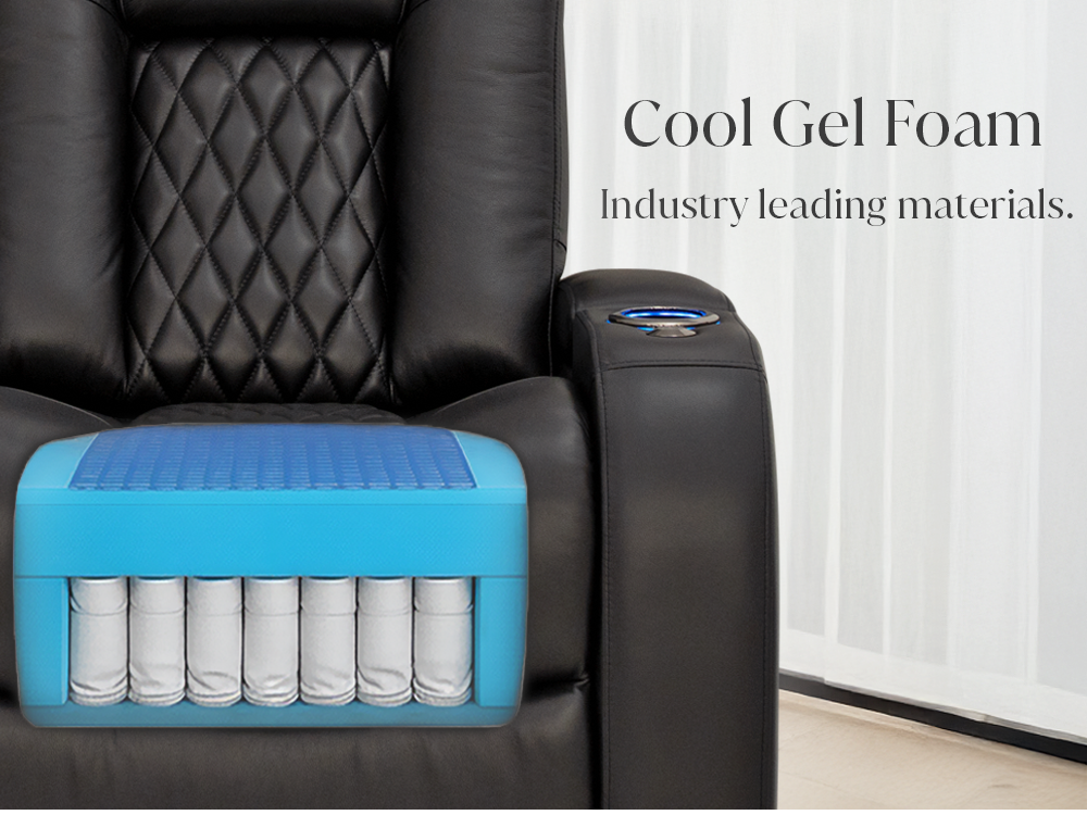 Black / Single Recliner / Single - Mobile Image 6