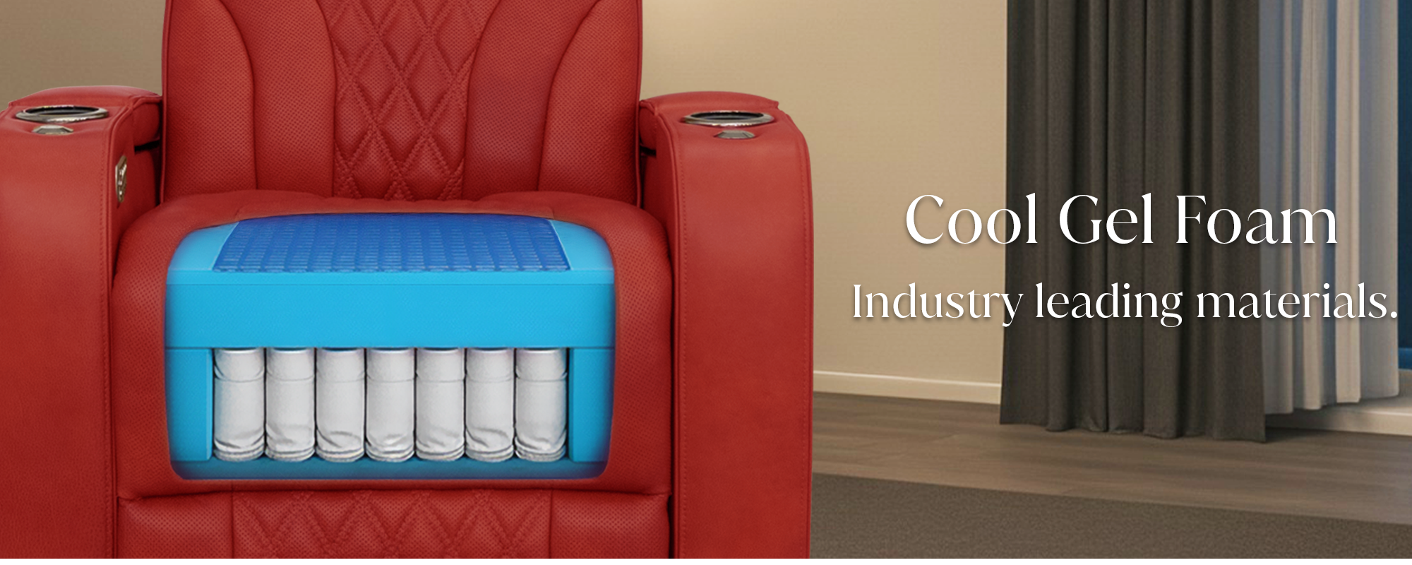 Red / Single Recliner / Single - Desktop Image 6