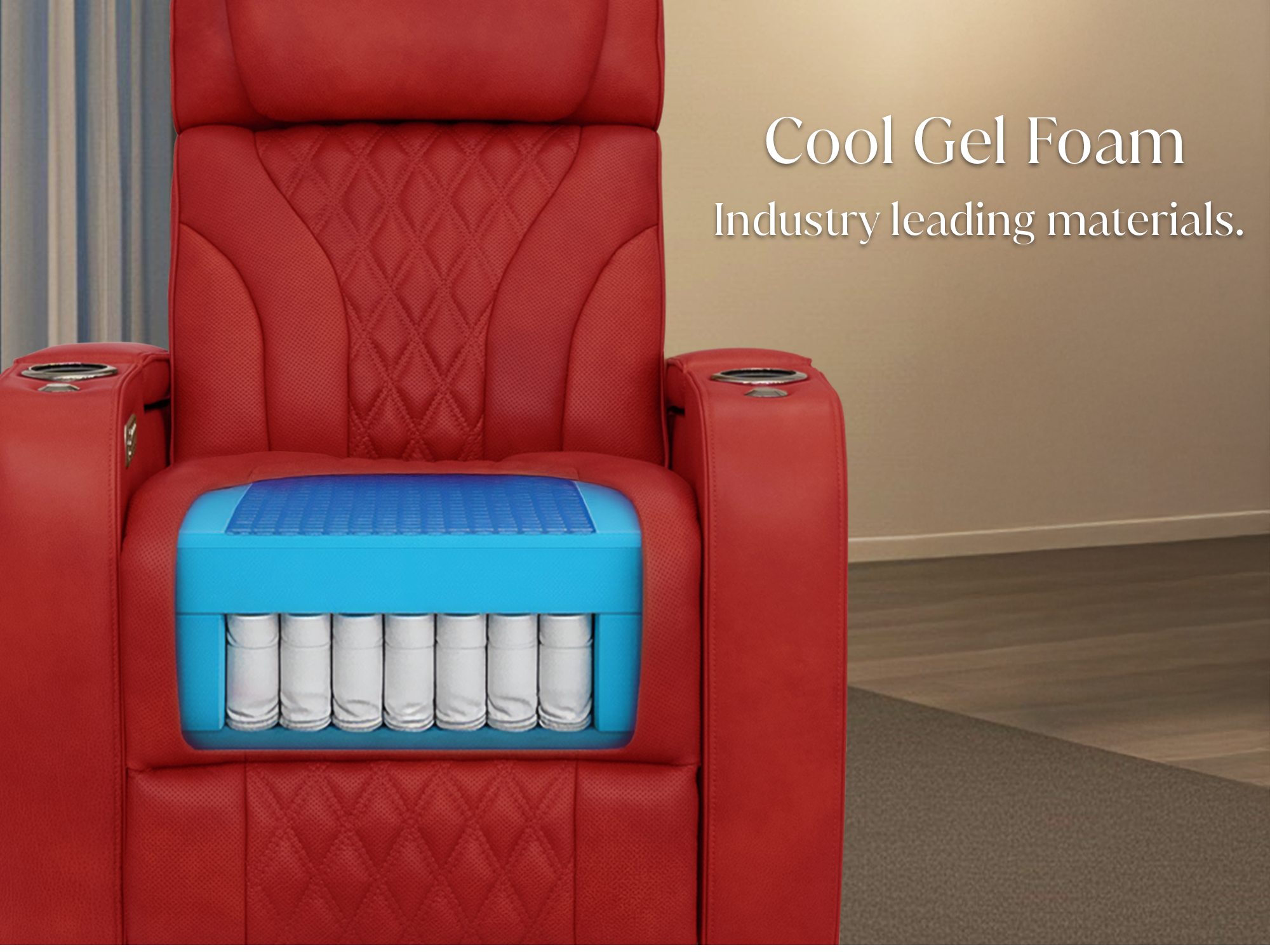 Red / Single Recliner / Single - Mobile Image 6