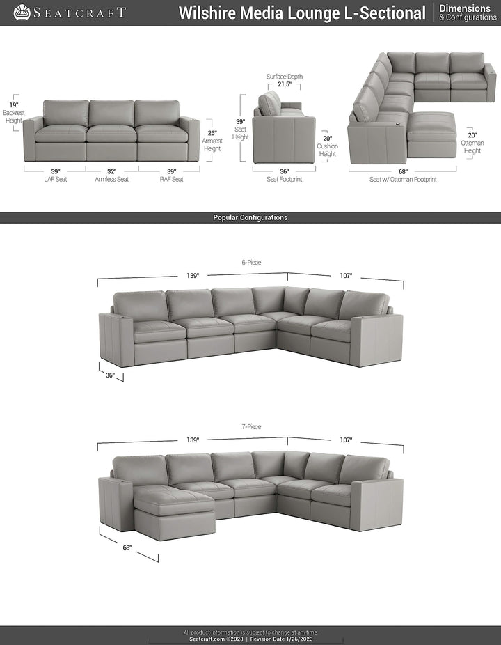 Wilshire Modular L-Sectional