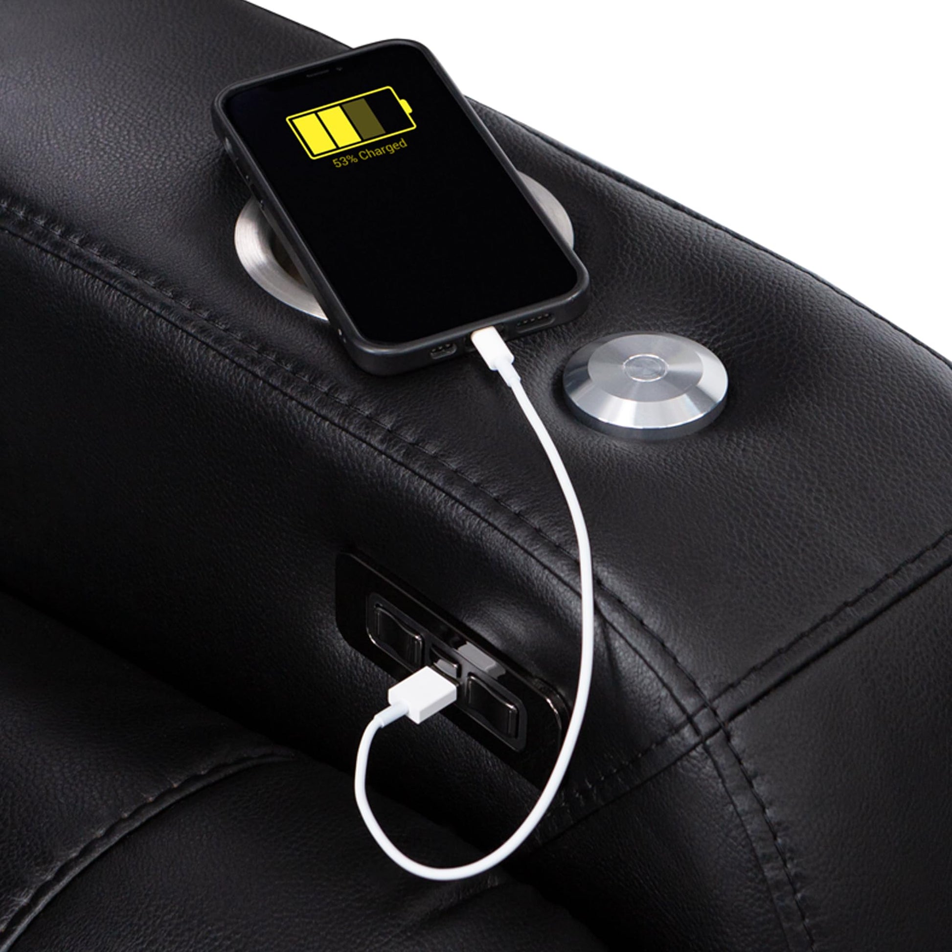 Carlsbad Black Sectional Sectional Seatcraft