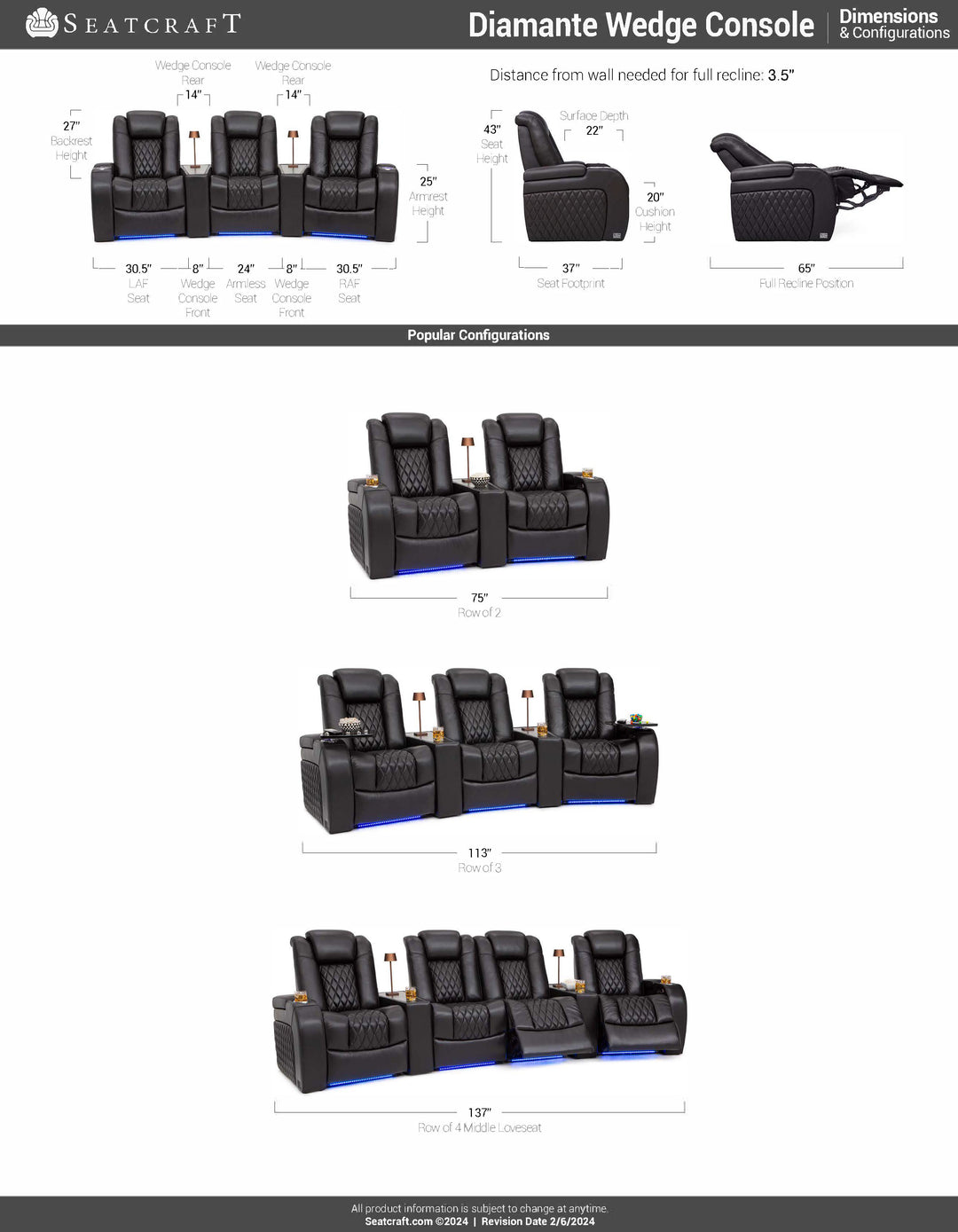 Diamante w/ Wedge Console