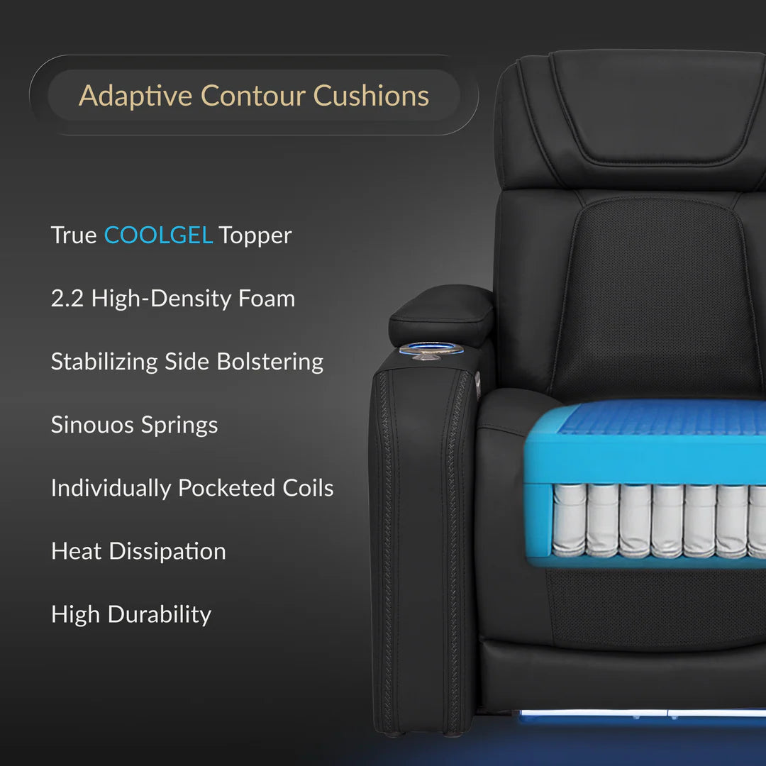 seatcraft home theater seat adaptive contour cushions