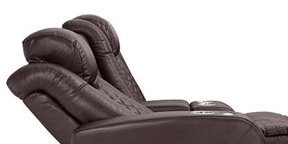Seatcraft Carlsbad Multimedia Sectional Powered Headrests