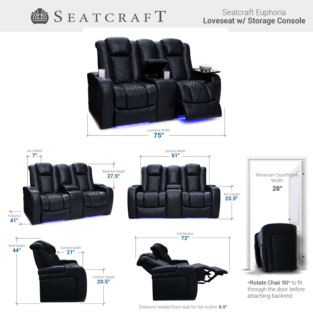 Seatcraft Anthem Home Theater Sofa